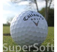 100 CALLAWAY SUPERSOFT BALLES DE GOLF RÉCUPÉRATION / LAKE BALLS - QUALITÉ AAAA / AAA (PEARL / A GRADE)