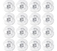 100 canettes transparentes en plastique pour machines à coudre, taille universelle compatible avec Brother, Singer, Kenmore, Janome et la pl