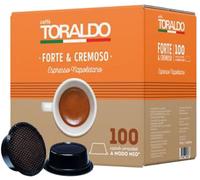 100 Capsules A Modo Mio Caffè Toraldo Mélange Forte & Crémeux Compatible Amm