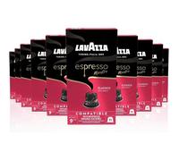 Lavazza, Espresso Maestro Classico, 100 Capsules Café Compatibles avec les Machines Nespresso Original, Notes de Biscuits et Céréales, 100% Arabica, Intensité 9/13, Torréfaction Foncé, 10 Paquets