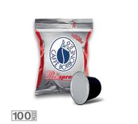 100 CAPSULES CIALDE CAFÉ BORBONE MISCELA ROSSA RESPRESSO COMPATIBLE NESPRESSO