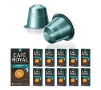 Café en Capsules Aluminium - Café Royal Pro | 10 x 10 soit 100 Dosettes - Saveur Decaffeinato - Compatibles avec les Machines à café Nespresso®* Alu à usage Domestique