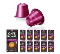 100 Capsules de Café en Aluminium Compatibles NESPRESSO® À USAGE DOMESTIQUE - LUNGO FORTE - Dosettes by Café Royal®
