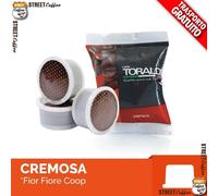 100 Capsules De Café Toraldo Mélange Crémeux Compatible Fior Fiore Coop Gratuit