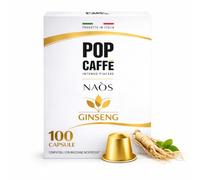 100 capsules POP CAFFE' compatibles avec Nespresso Ginseng