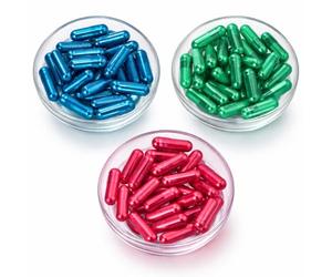 100 capsules vides pour message secret - Gélule couleur vitaminée Rouge, Verte ou Bleue - Pilules factices pour lettres d'amour, notes d'amitié, petits objets, créations DIY, cadeau saint valentin
