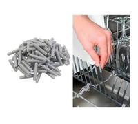 100 capuchons pour panier de lave-vaisselle, coloris gris