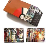 100 Carte Pokemon 2022 VMAX V GX, Flash Trading Puzzle Jeux de Cartes Pokémon Cartes Amusant 100VMAX(50V+50VMAX Français)[109]