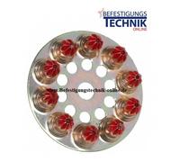 100 cartouches rondes 6,3/10 M rouge pour goujon SPIT P60 P370 P390 P200 P3X