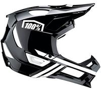 100% CASCOS Trajecta Helmet W/Fidlock Black/White-XL Casques Unisexe, Adulte, Noir/Blanc, Estándar