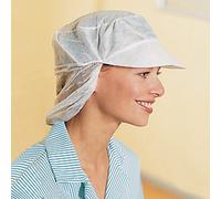 100 casquettes résille à usage court, taille unique