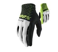 100% Celium Gants de vélo, noir-blanc-jaune, taille M pour homme