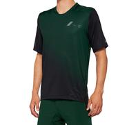 100% Celium Maillot de vélo à manches courtes, noir-vert, taille L pour homme