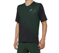 100% Celium Short Sleeve Jersey Green / Black M