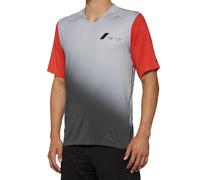 100percent Celium Short Sleeve Enduro Jersey Gris XL Homme Grey / Racer Red