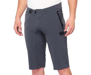 100% Celium Shorts de vélo, Gris foncé, Taille 30