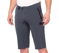 100% Celium Shorts de vélo, Gris foncé, Taille 36