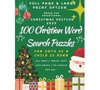 100 Christian Word Search Puzzles: For unto us a child is born