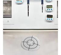 100 cibles réfléchissantes pour station totale avec réticule pré-marqué pour un positionnement rapide et un remplacement facile dans le génie civil et la construction (50 x 50)