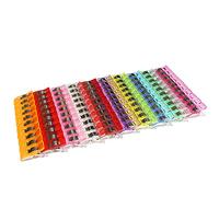 100 Clips de Couture Clips Pinces en Plastique, Pince pour Couler Clippour Reliure Couture Artisanat Couleurs Assorties Wonder Sewing Fabric