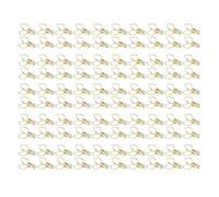 100 Clips Pince Métal Pêche, Force de Serrage Forte, Design Cartoon Mignon, Pince à Papier Creuse Robuste - Tenue Ferme, Facile à Manipuler, Idéal Bureau et Comptabilité (Ou)