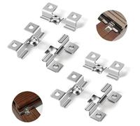 100 clips WPC inox 6,5 mm pour terrasse composite, fixation invisible, plage serrage précise, argent .