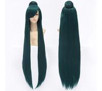 100 cm / 1 M de Long droite Anime marin lune marin Pluto Meiou Setsuna perruques Cosplay Costume perruque avec un chignon + bonnet de perruque comme image