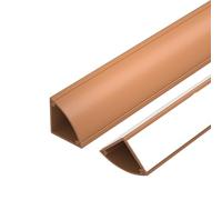 100 cm Goulotte Passe Cable Sol, pour La Maison et Le Bureau Gaine Cable Dissimulez Les Câbles et Évitez Les Risques de Chute(Brown,1.4x100cm/0.55x39in)