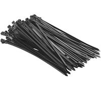 100 colliers de serrage réutilisables, coloris noir - 300 x 7,6 mm [AGT]