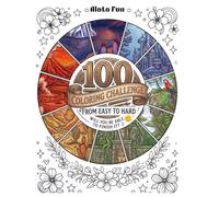 100 Coloring Challenge: A Progressive Landscape Journey from Simple to Extreme Difficulty: 100 Unique Scenes for Relaxation and Skill Building.