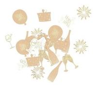 100 confettis carton année pétillant 1.2-3.4cm - générique 78899