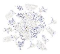 100 confettis carton bridgerton 2-4.3cm bleu - artifetes 93777 Bleu G