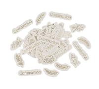 100 CONFETTIS CARTON COMMUNION 3.5-5CM LIN Beige, Ivoire, Crème, Écru, Naturel, Taupe