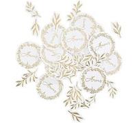 100 confettis carton jolis brins 2-5cm blanc - artifetes 93671 Blanc G