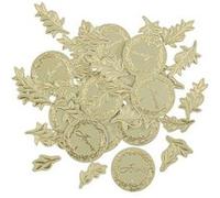 100 confettis carton jolis brins 2-5cm vert sauge - artifetes 93672 Vert G