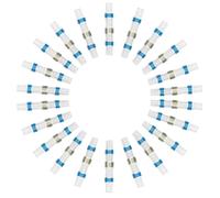 100 connecteurs de fils à souder étanches bleus en PE et étain | Manchons thermorétractables isolés, connecteurs sans soudure, gaines de câblage pour gagner du temps, usage électrique