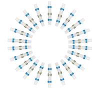 100 connecteurs de fils étanches thermorétractables bleus en PE et étain | manchons de soudure sans soudure, connecteurs isolés, gain de temps au câblage, pour raccordements électriques