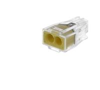 100 connecteurs WAGO 2 entrées (jaune)
