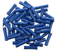 100 cosses bout à bout AWG 12-10/22-16 - Rouge/Bleu/Jaune | Isolation PVC complète, jonction de fils stable, idéales for le câblage électrique(AWG16-14 Blue 100pcs)