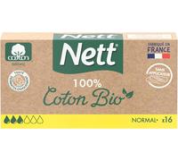 100% Coton Bio 16 Tampons Normal