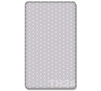 100% Coton Drap-Housse Avec Imprimé Design Pour Lit de Bébé 120x60CM - Petit Blanc Stars Sur Gris Fond