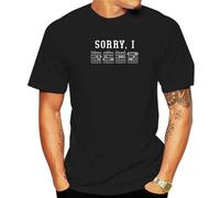 100% Cotton Funny Sorry I-DGAF Hidden Message Guitar Chords Vintage Summer Men's Novelty T-Shirt Women Casual Streetwear Tee Black XL