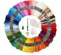 100 Couleurs Fils à Broder Coton ，Ensemble De Fils à Broder，pour les Bracelets D’amitié,La broderie,Le Point de Croix.