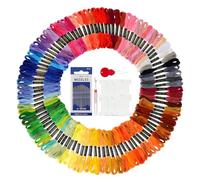 100 Couleurs Fils Bracelet Brésilien Kit, 8m 6 brins Fil à broder Fil pour Bracelet Brésilien avec Accessoires d'outils Fil Bracelet Brésiliens pour Broderies, Loisirs Créatifs, Point de Croix