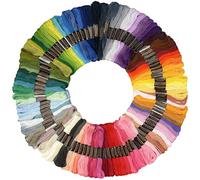 100 Couleurs Fils Bracelet Brésilien,Kit De Fils à Broder,Fil Broderie,5M