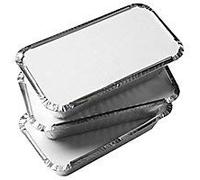 100 Couvercle pour Barquettes rectangulaire aluminium 144x119x40mm