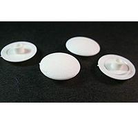 100 couvercles de protection pour vis à tête hexagonale, SW 3,4,5 mm en plastique (11,5 x 2,7 mm, SW5, blanc)