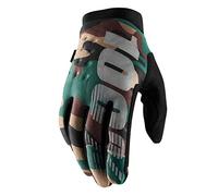 100 Percent Brisker Camo, gants M Noir/Vert/Marron Noir/Vert/Marron