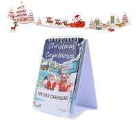 100 Day Christmas Countdown Calendar 2025, 100 Day Christmas Countdown 2025, Countdown Wall Calendar with 100 Days Display, for Home Offices Decors (1pcs)