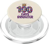 100 Days Brighter School Crown Gems, 100e Jour pour Filles et Enfants PopSockets PopGrip pour MagSafe